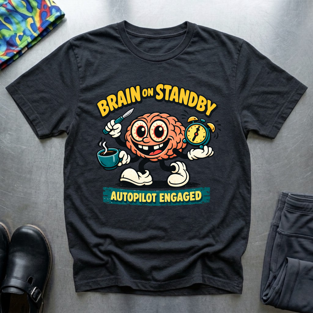Brain on standby, autopilot engaged T-Shirt