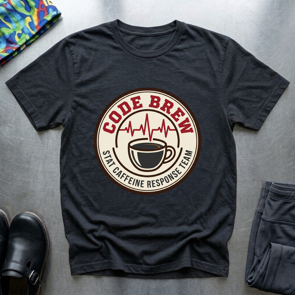Code brew, stat caffeine response team T-Shirt