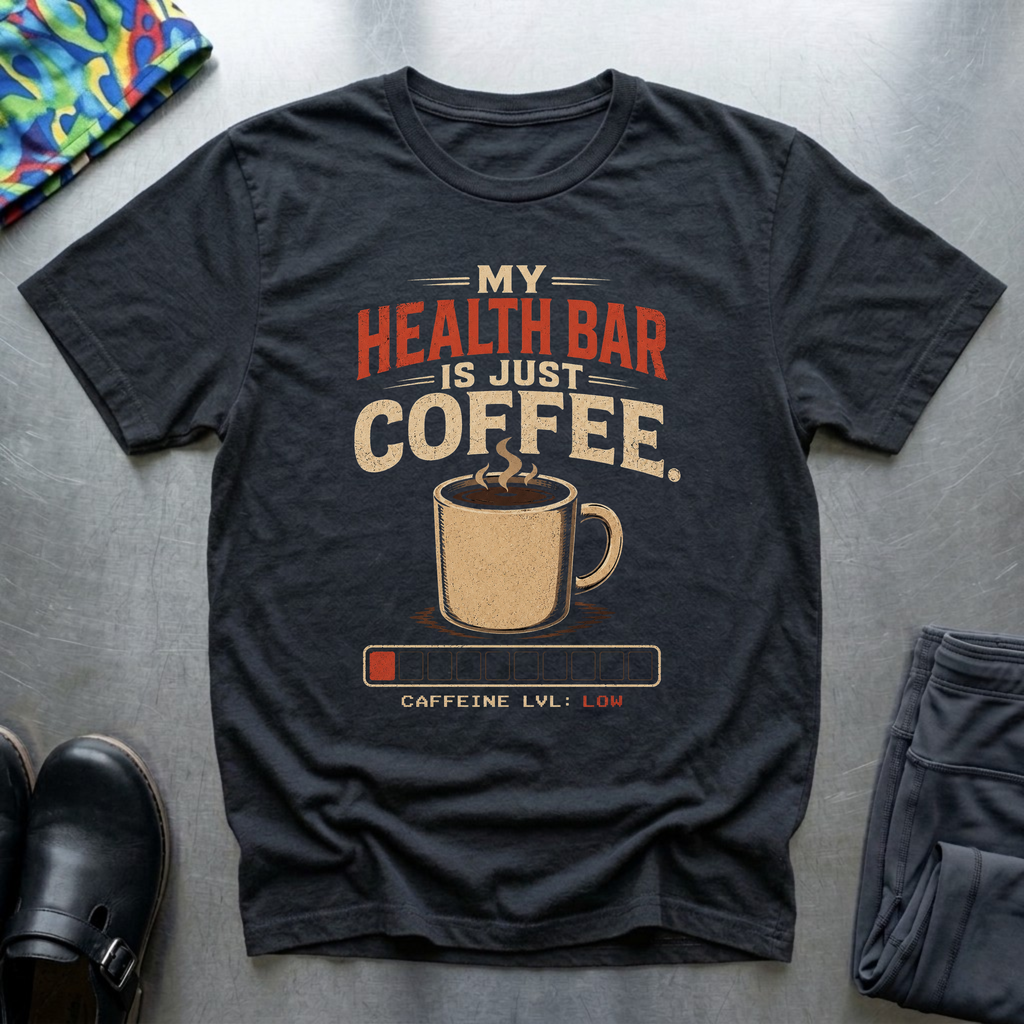 My Health Bar is Just Coffee T-Shirt