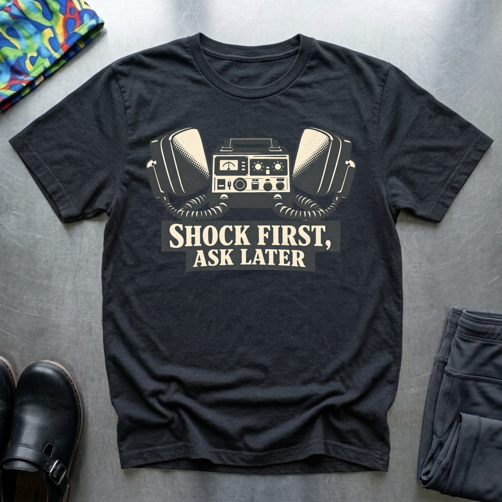 Shock First, Ask Later T-Shirt