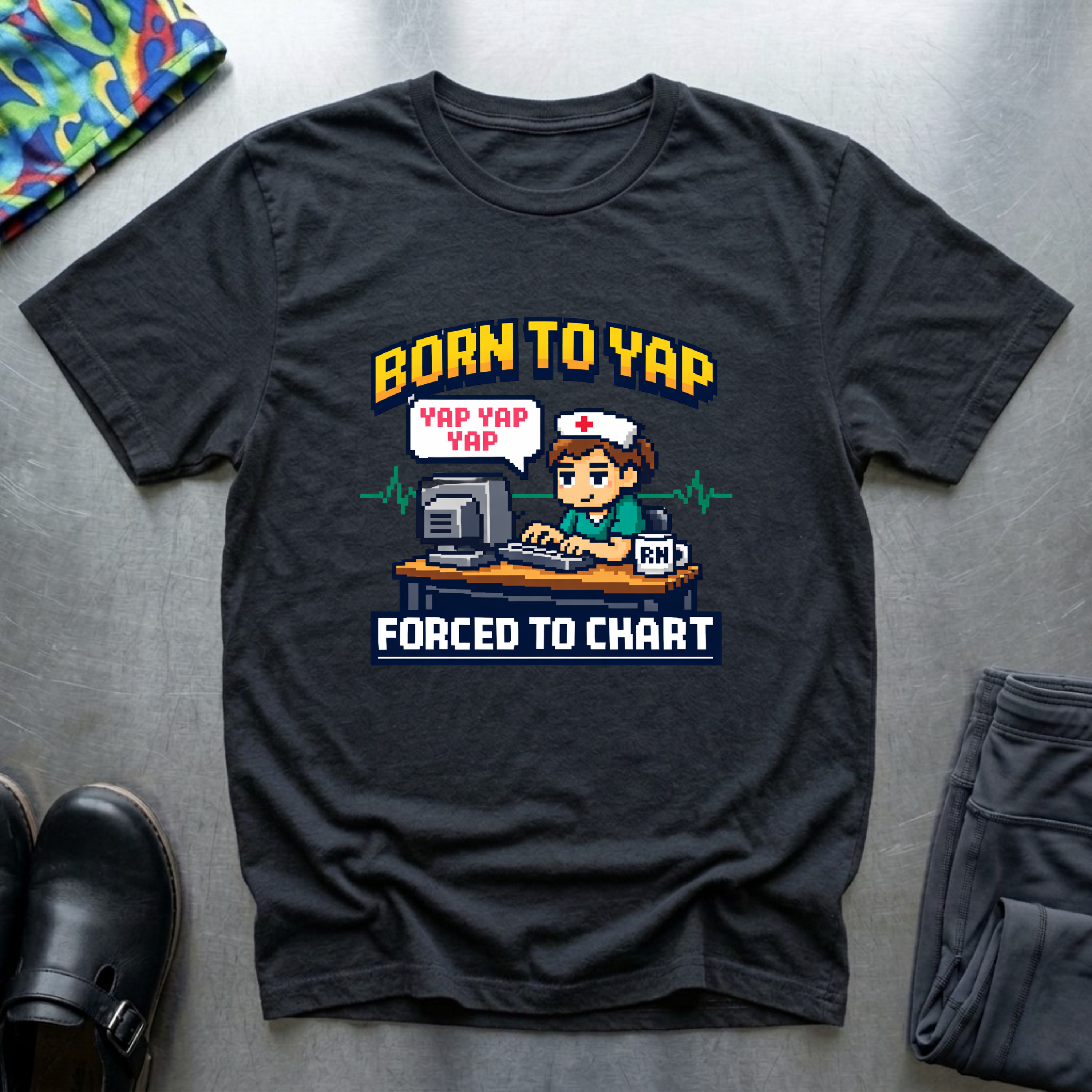 Born to yap, forced to chart T-Shirt