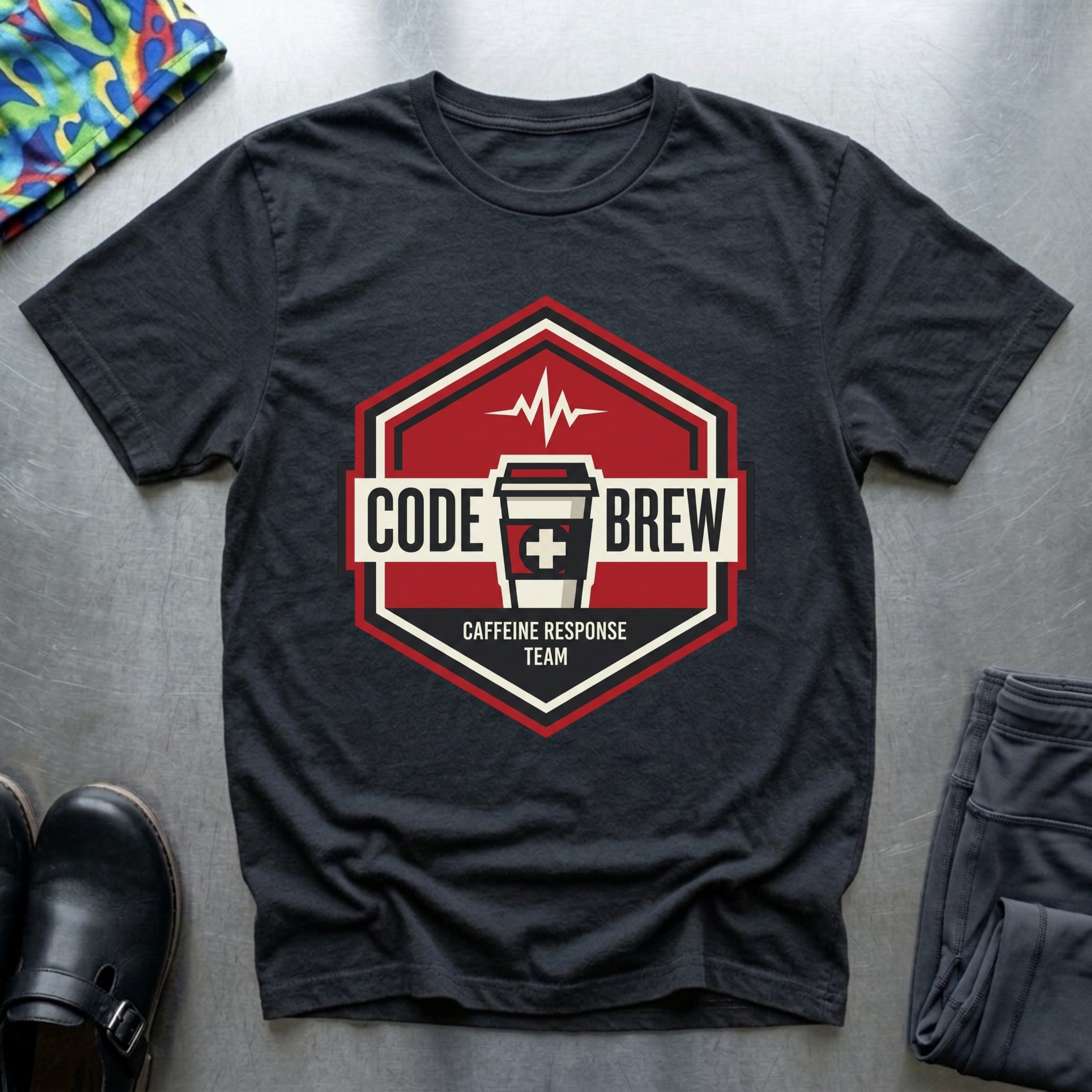 Code brew, caffeine response team T-Shirt