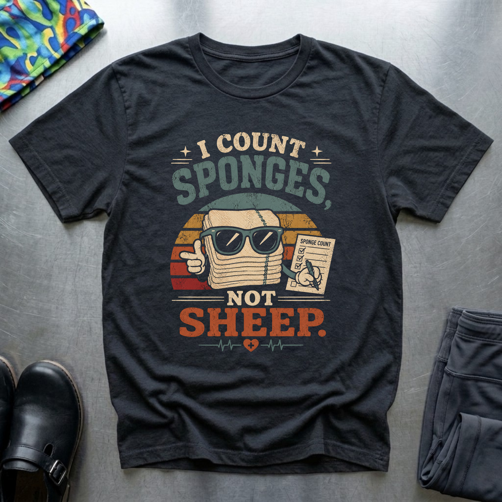 I Count Sponges, Not Sheep T-Shirt
