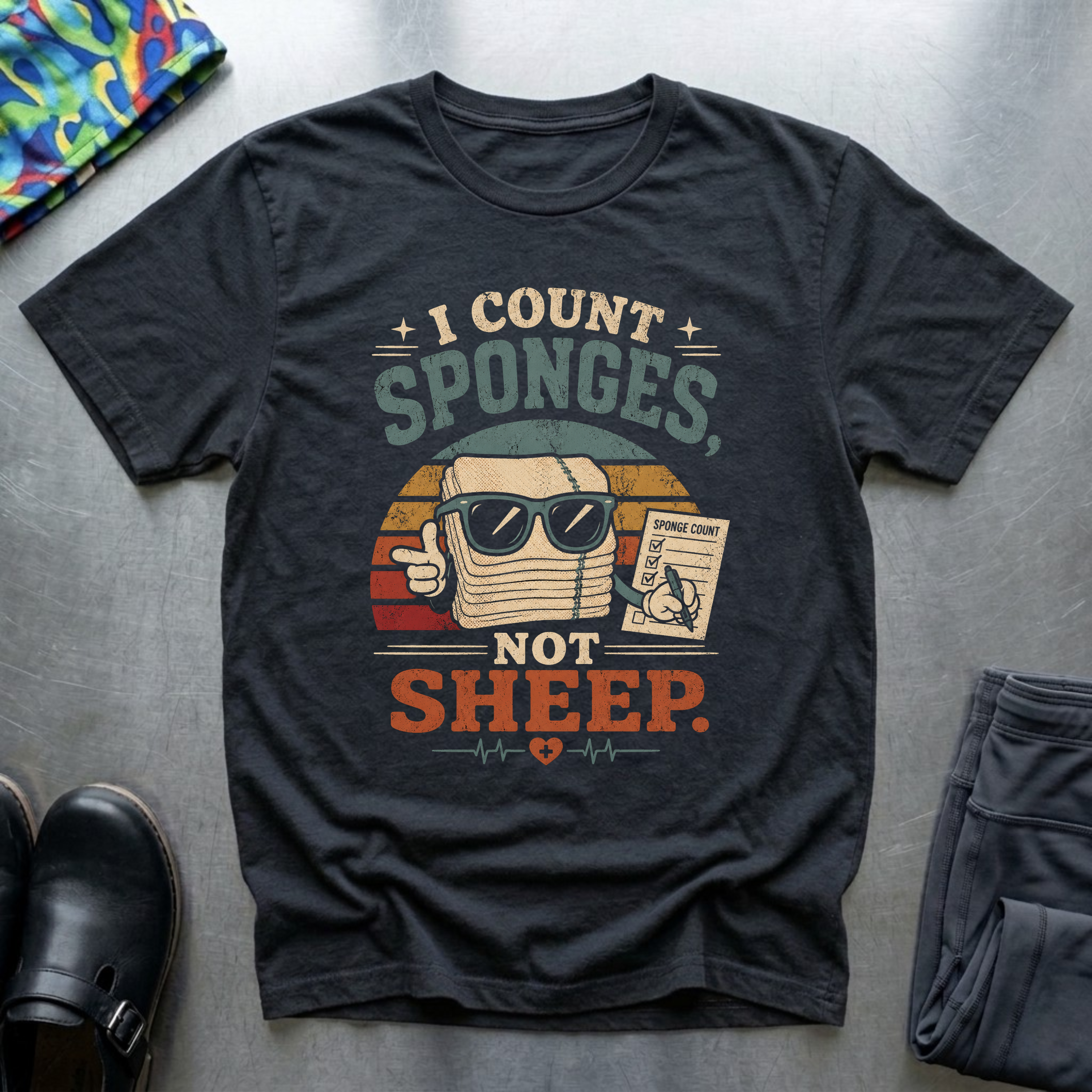 I Count Sponges, Not Sheep T-Shirt