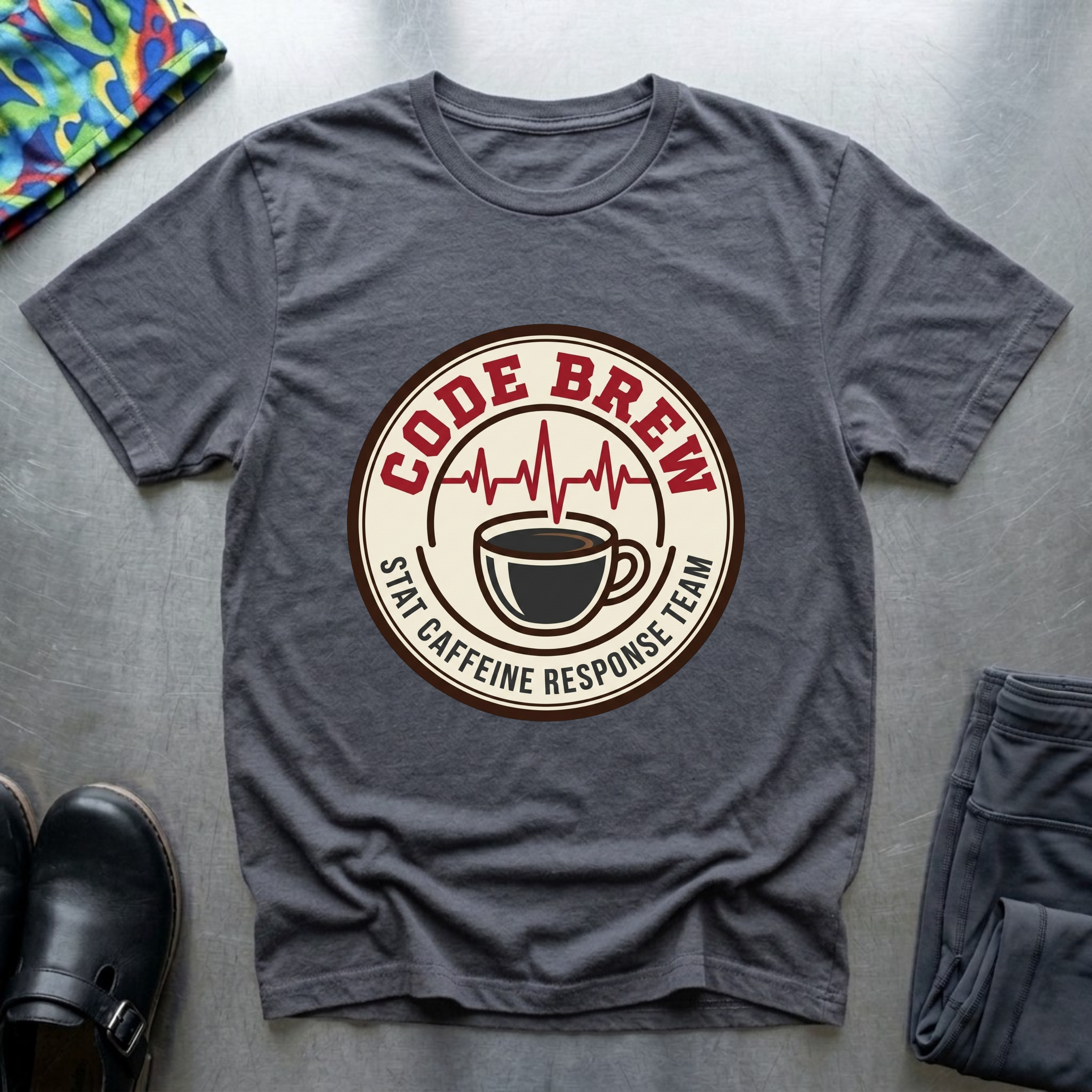 Code brew, stat caffeine response team T-Shirt