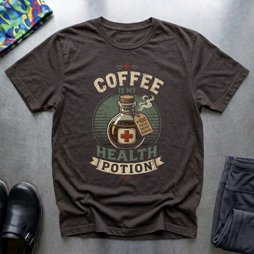 Coffee is My Health Potion T-Shirt