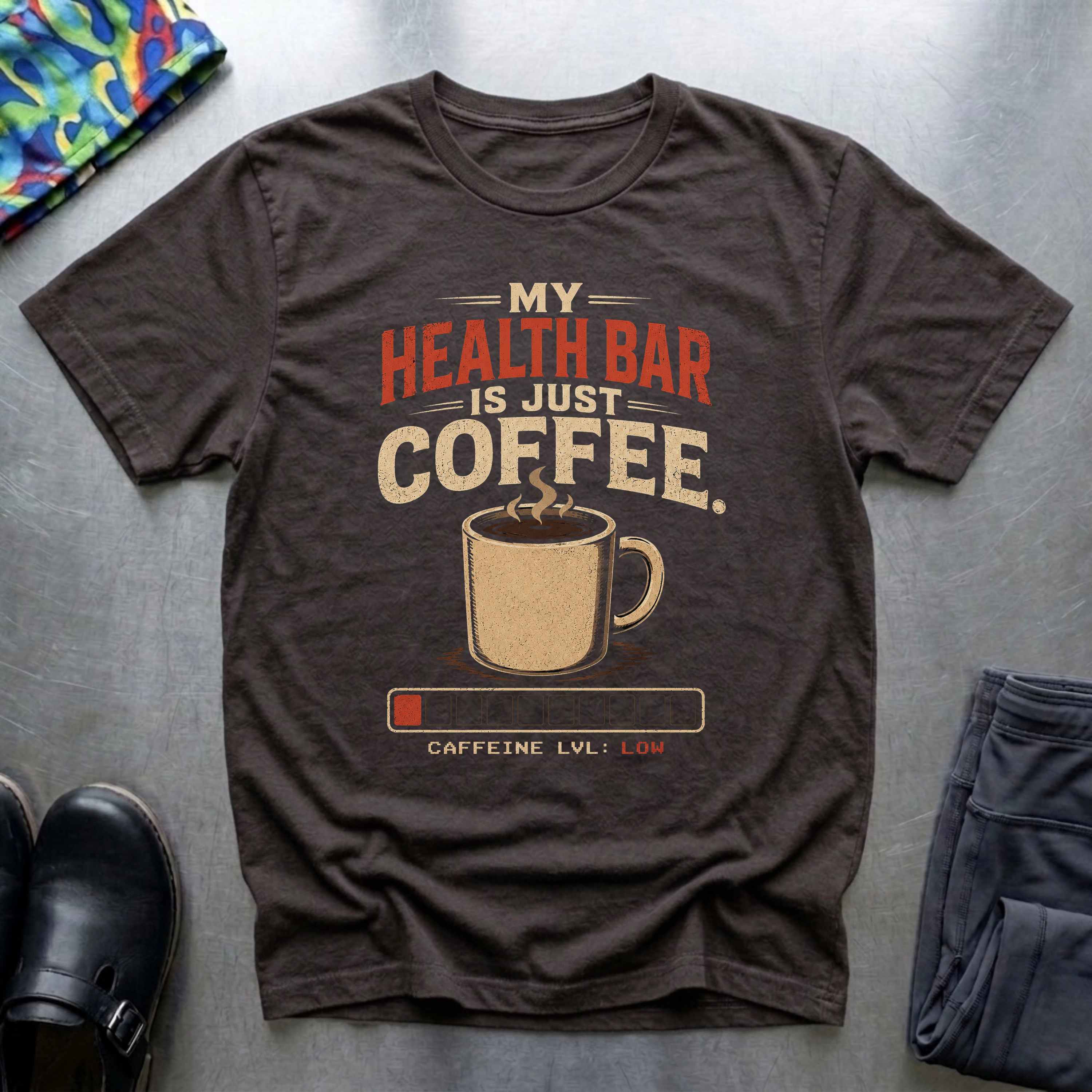 My Health Bar is Just Coffee T-Shirt