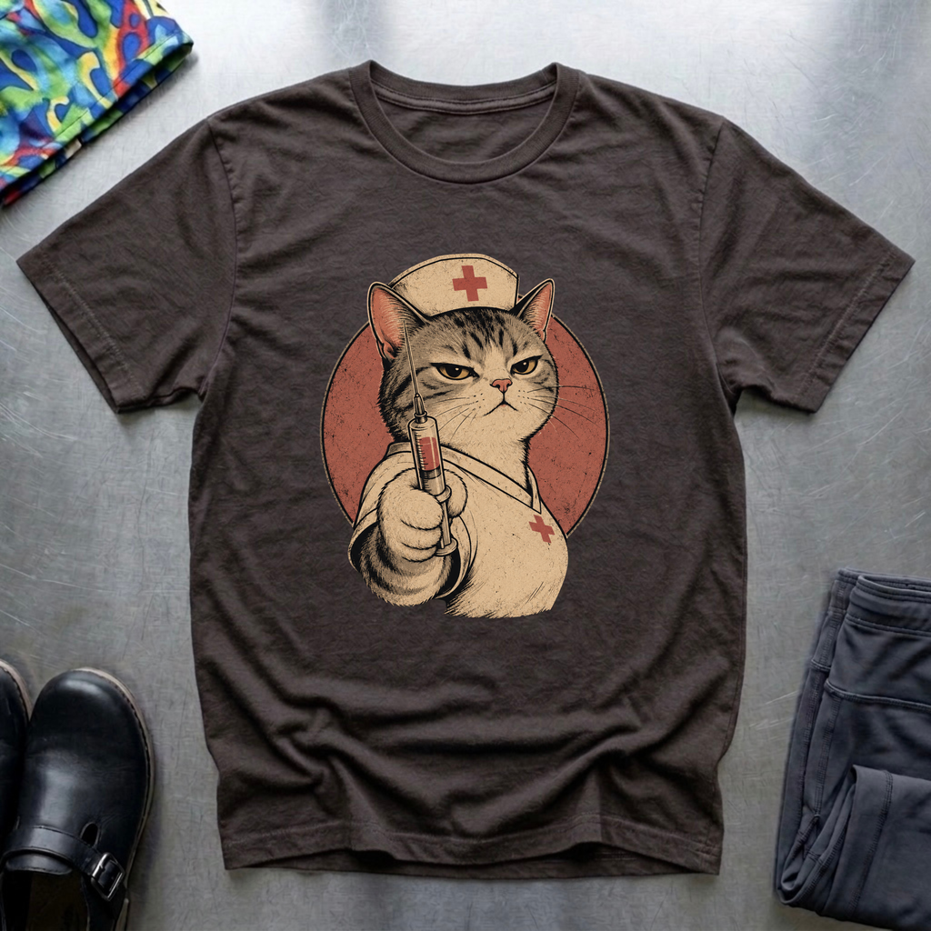 Cat Nurse With Attitude T-Shirt