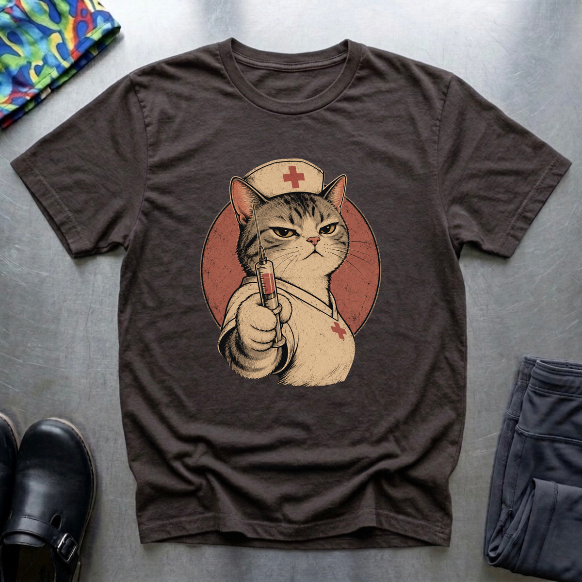 Cat Nurse With Attitude T-Shirt