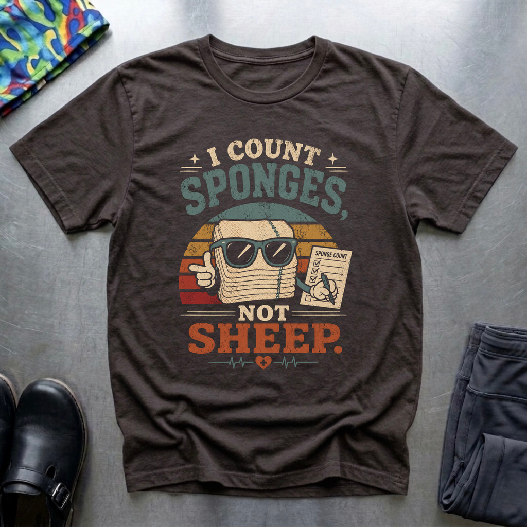 I Count Sponges, Not Sheep T-Shirt