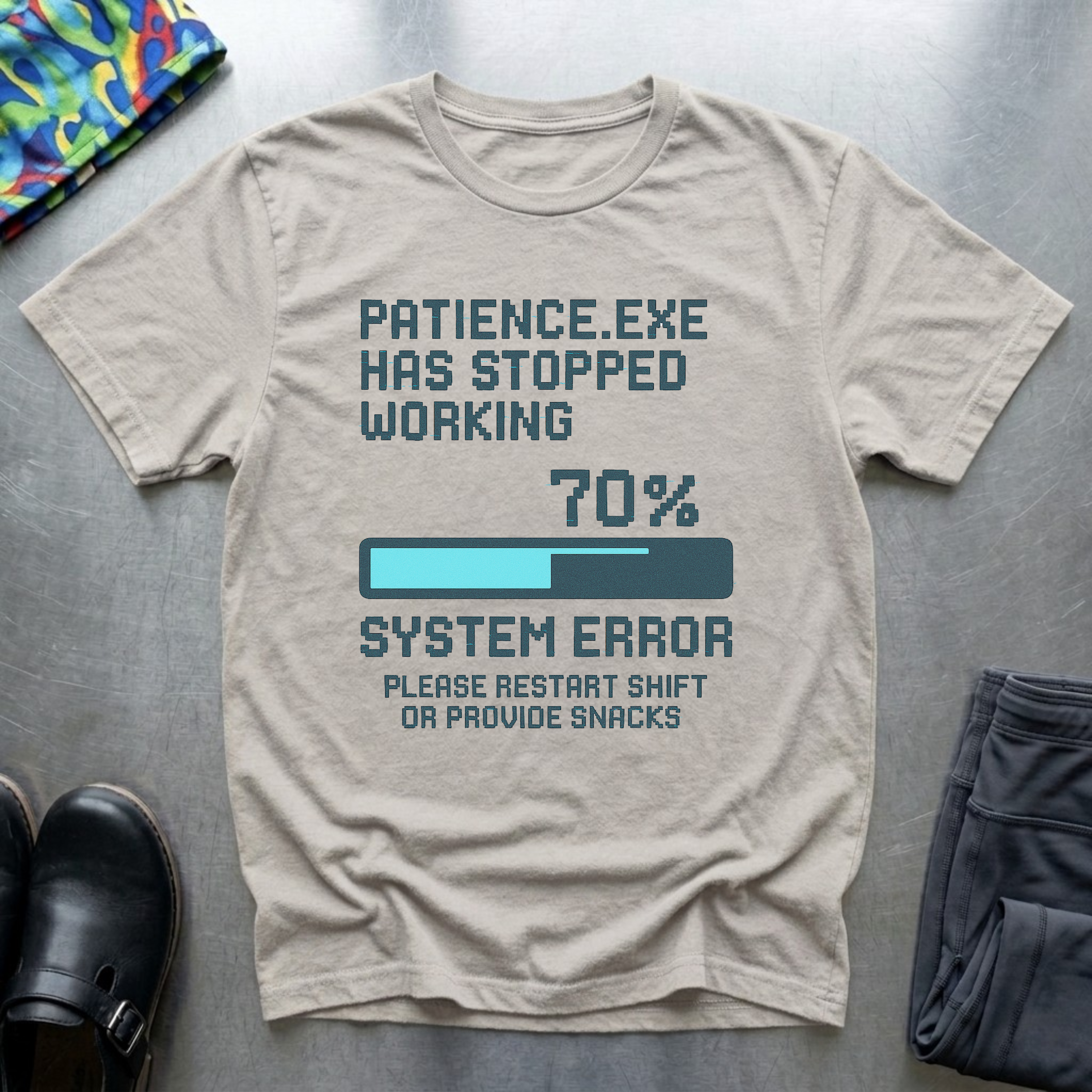 Patience.exe has stopped working T-Shirt