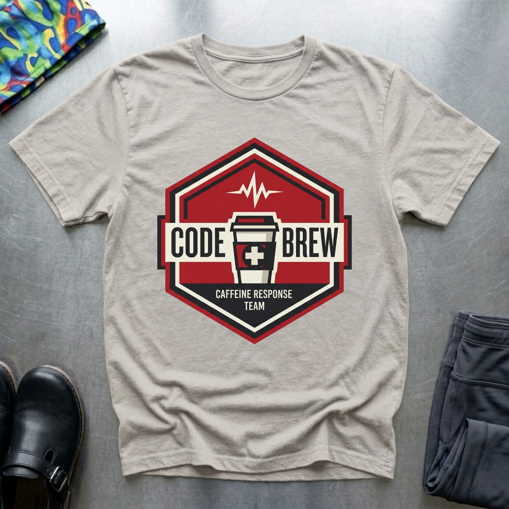 Code brew, caffeine response team T-Shirt