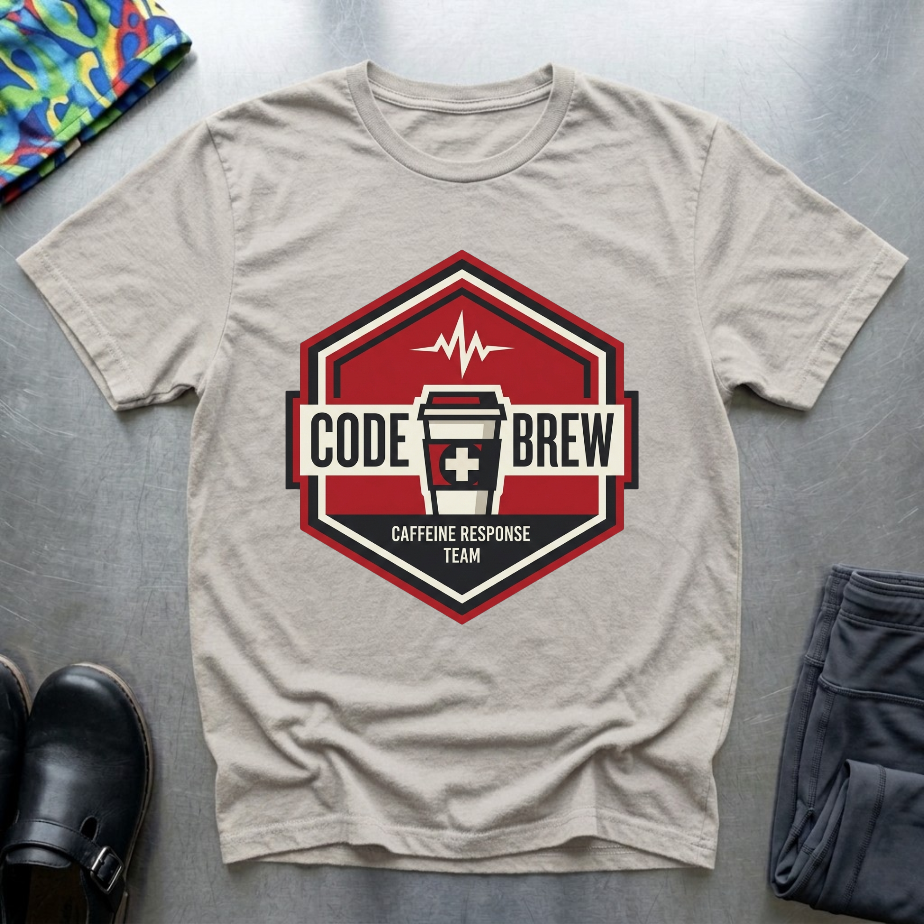 Code brew, caffeine response team T-Shirt