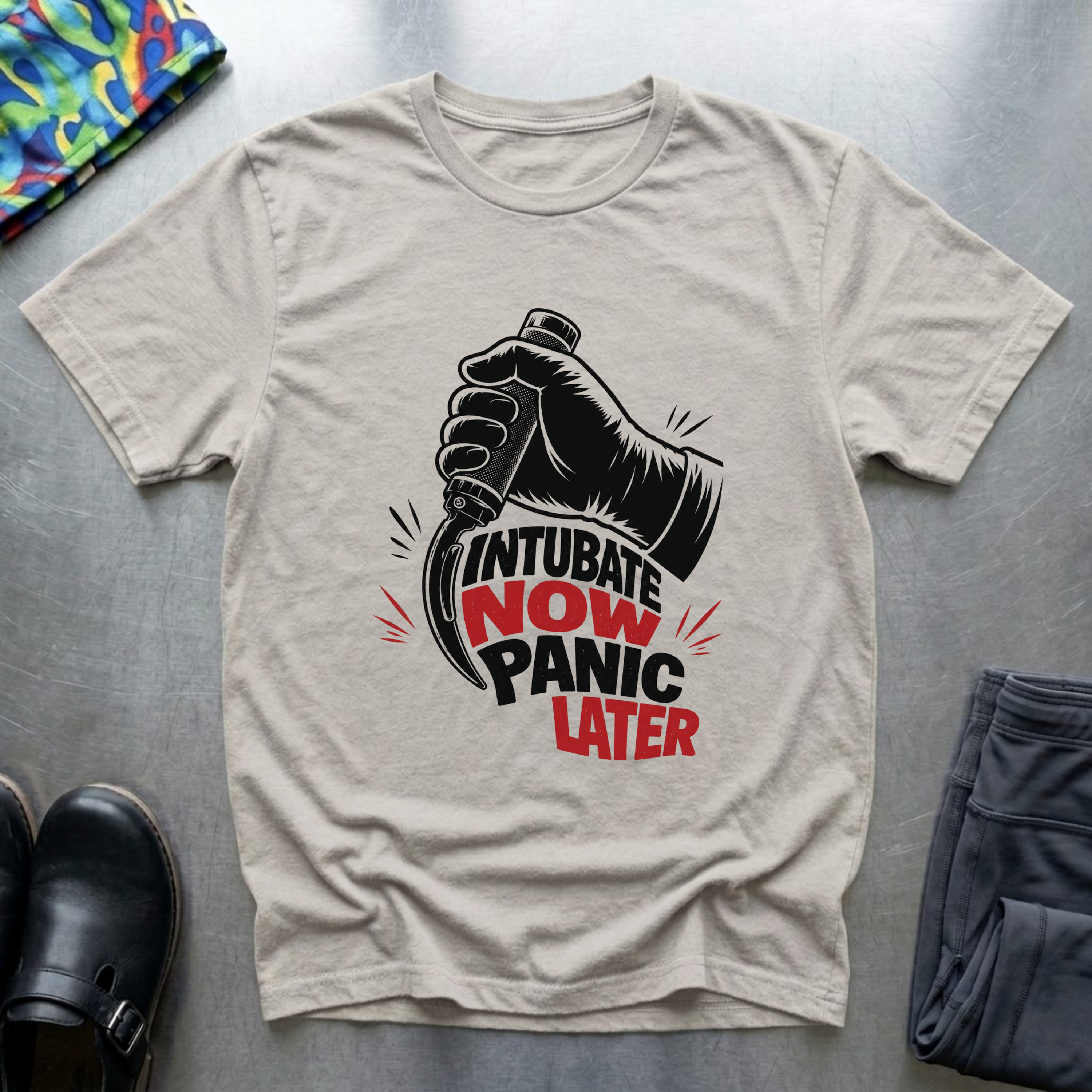Intubate Now Panic Later T-Shirt