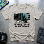 My Happy Place Has Monitors T-Shirt