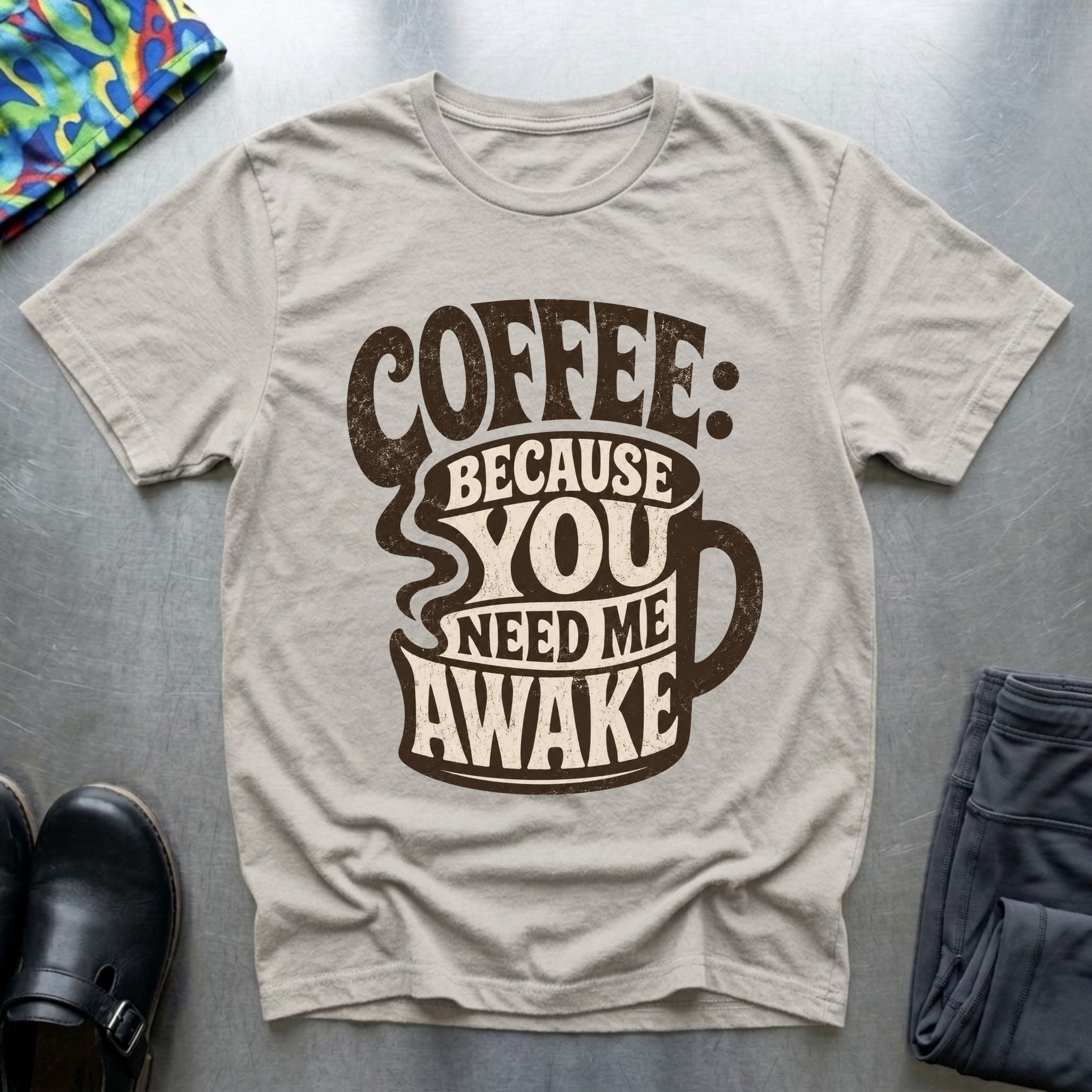 Coffee: Because You Need Me Awake T-Shirt