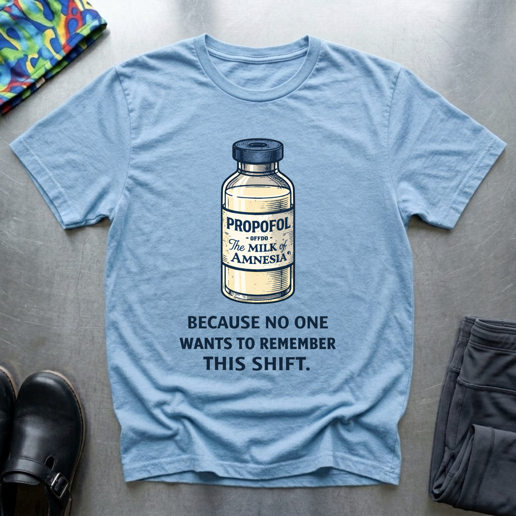 Propofol, because no one wants to remember this shift T-Shirt