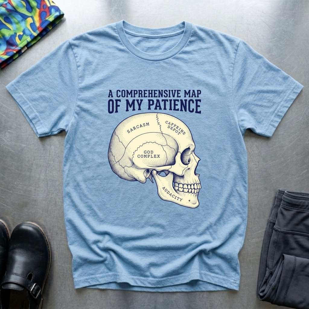 A comprehensive map of my patience T-Shirt