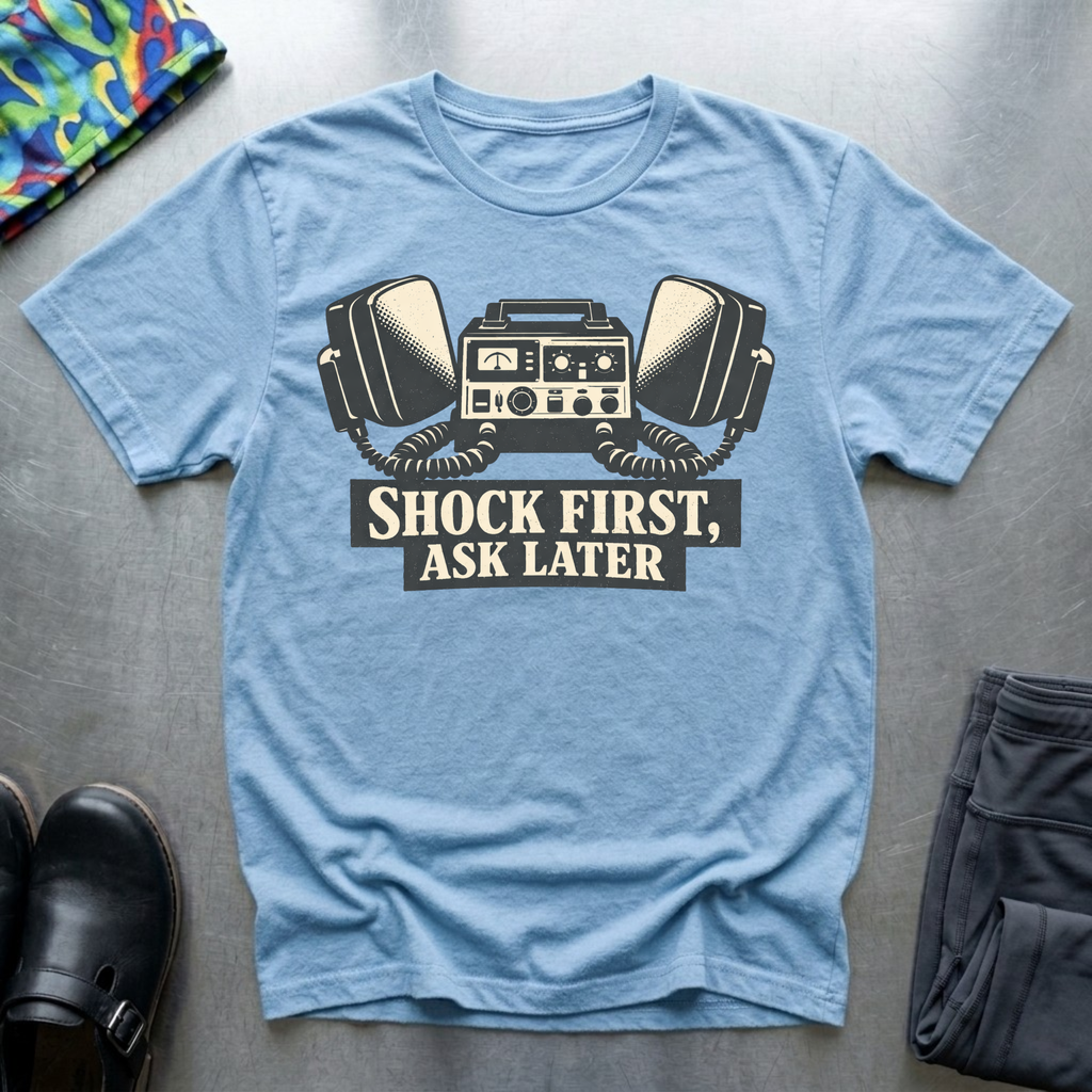 Shock First, Ask Later T-Shirt
