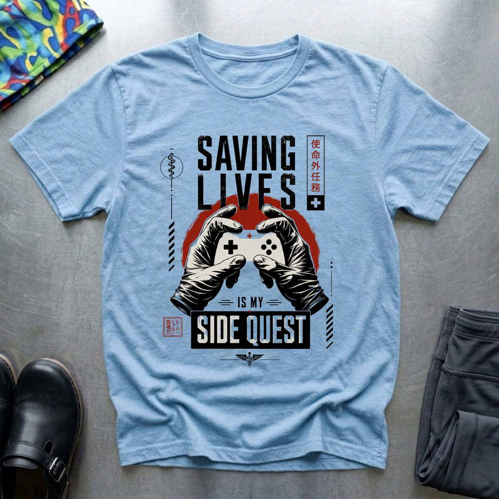 Saving Lives is My Side Quest T-Shirt
