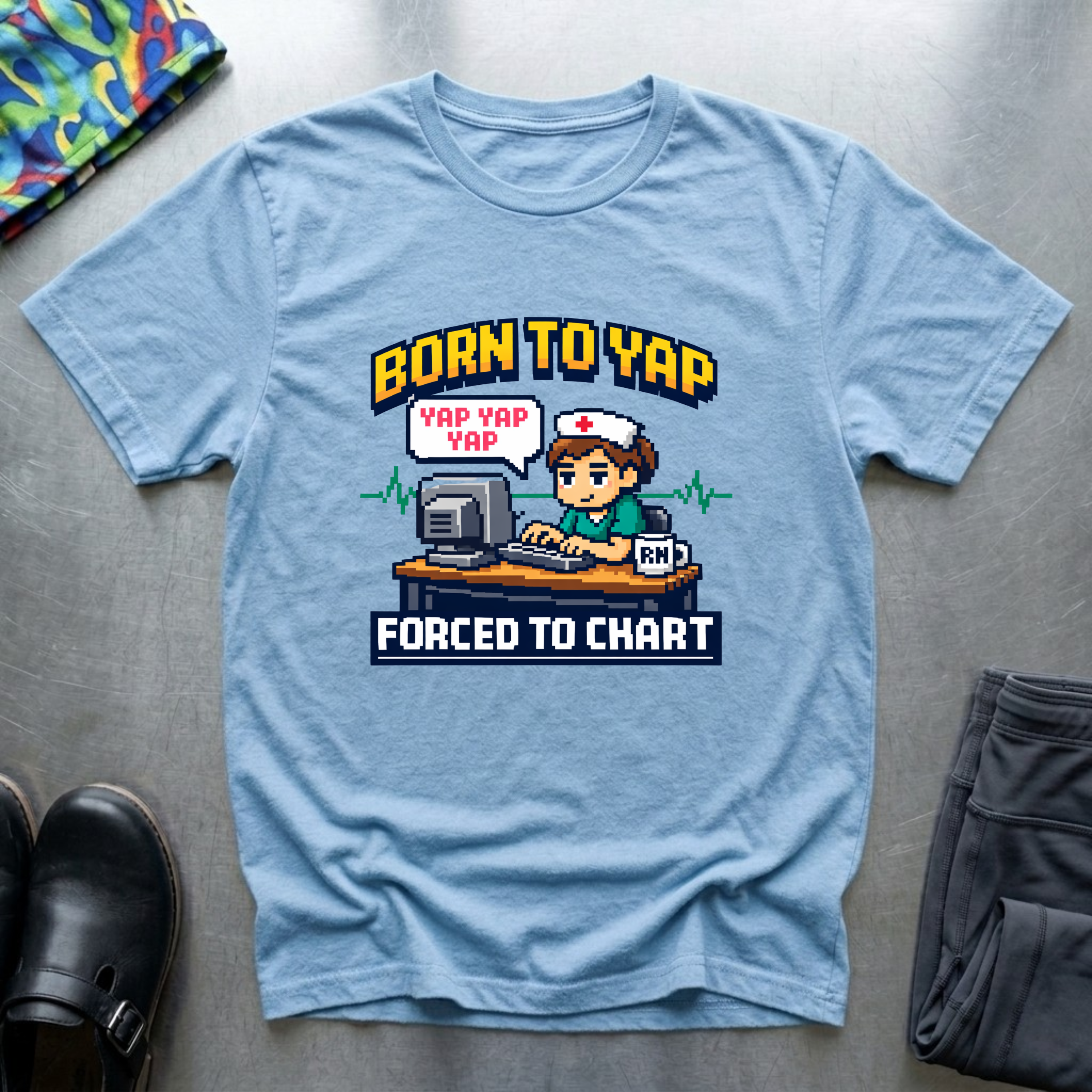 Born to yap, forced to chart T-Shirt