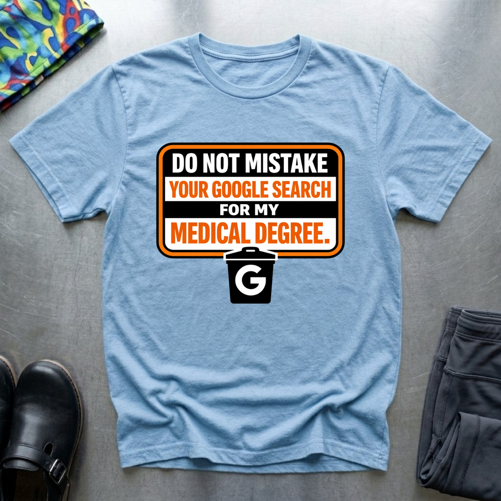 Do not mistake your google search with my medical degree T-Shirt