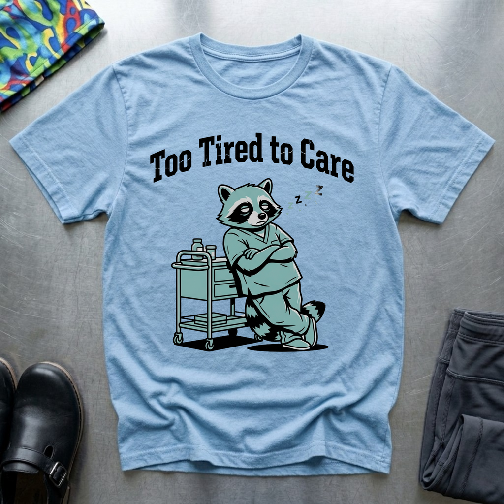 Too Tired To Care 3 T-Shirt