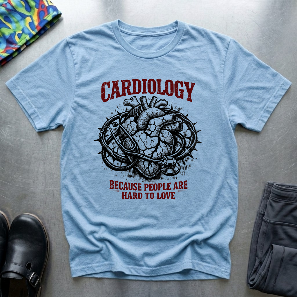 Cardiology, because people are hard to love T-Shirt
