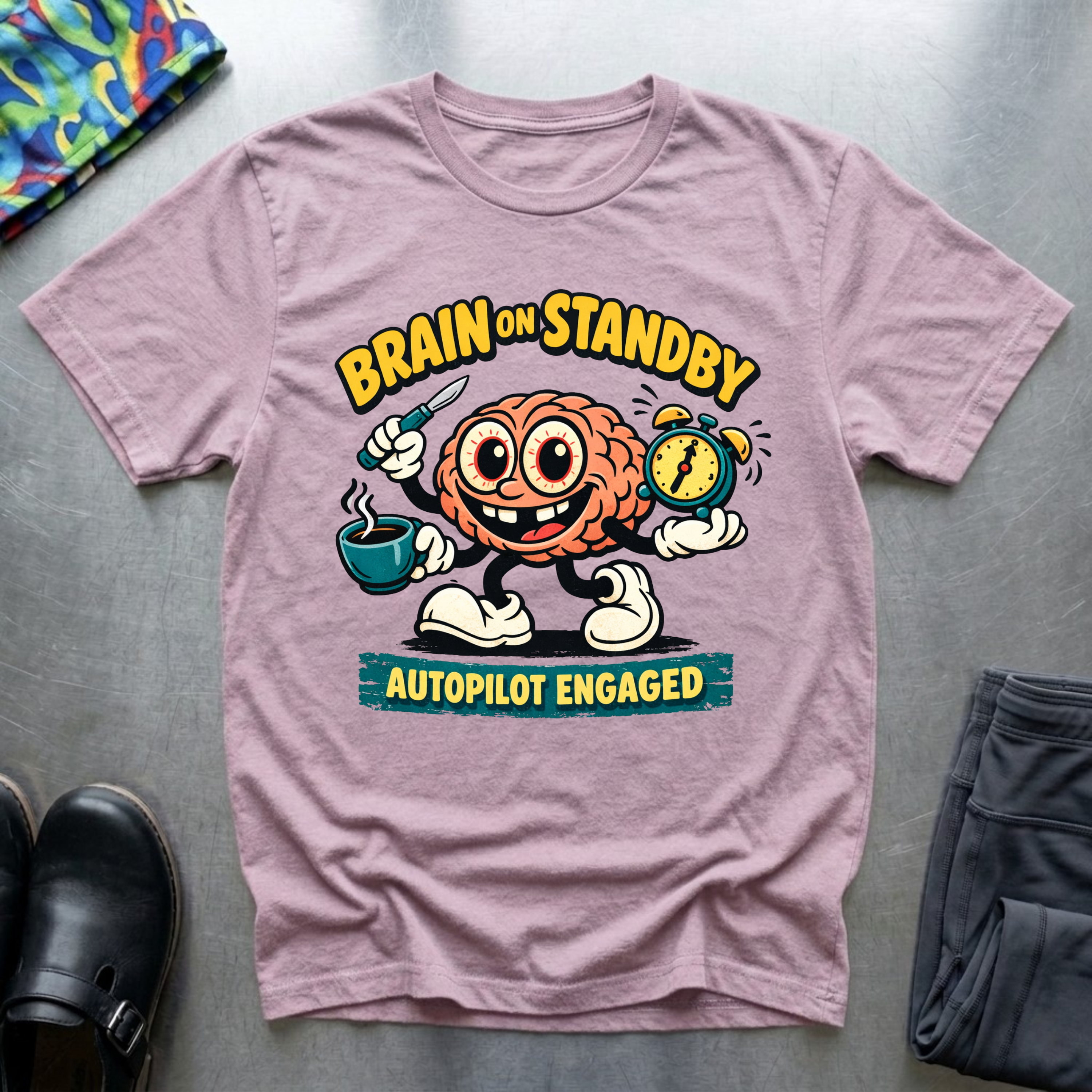 Brain on standby, autopilot engaged T-Shirt