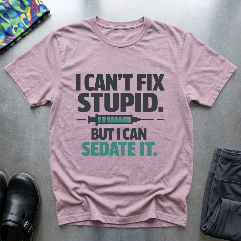 I can’t fix stupid, but I can sedate it T-Shirt