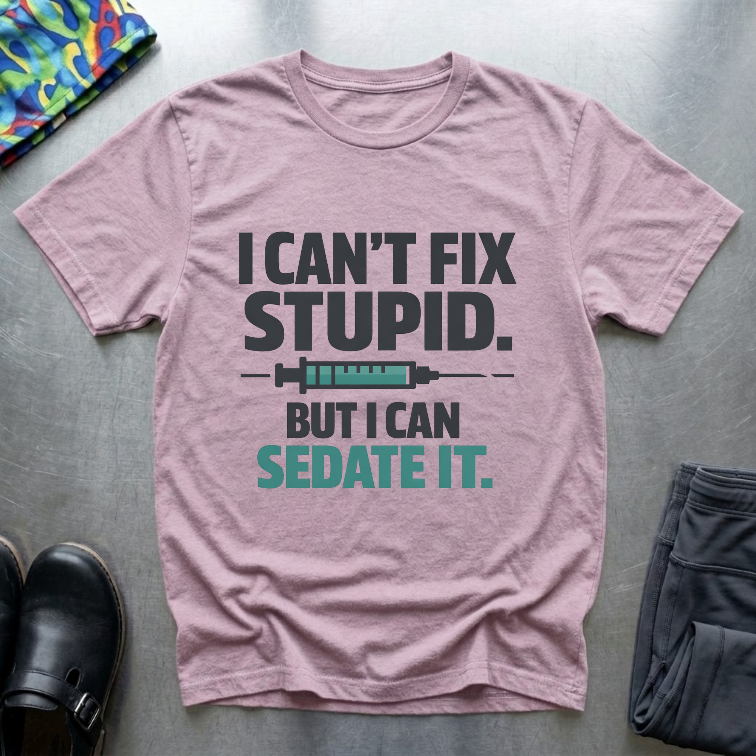 I can’t fix stupid, but I can sedate it T-Shirt