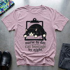 Nurse By Day, Cat Hostage By Night T-Shirt