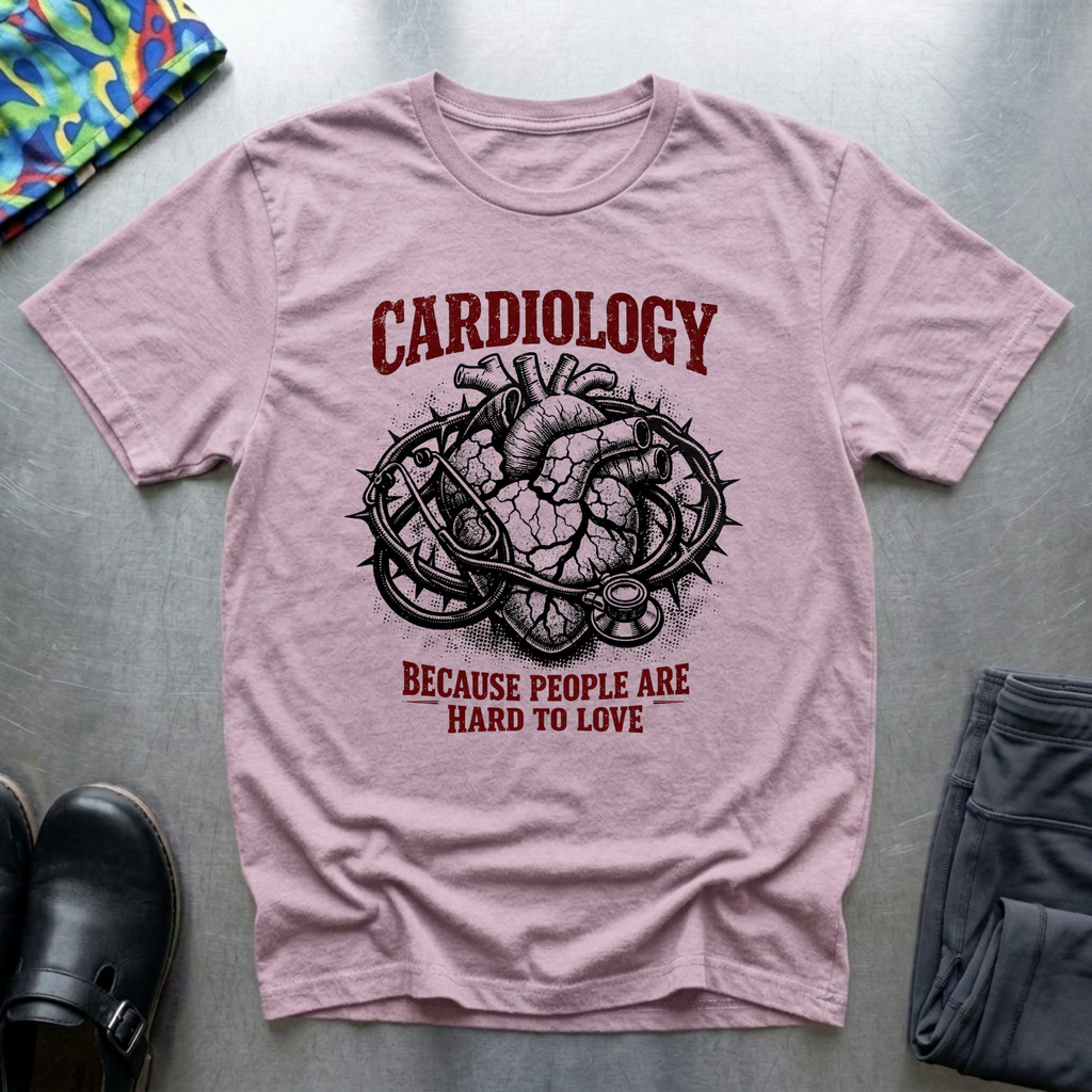 Cardiology, because people are hard to love T-Shirt