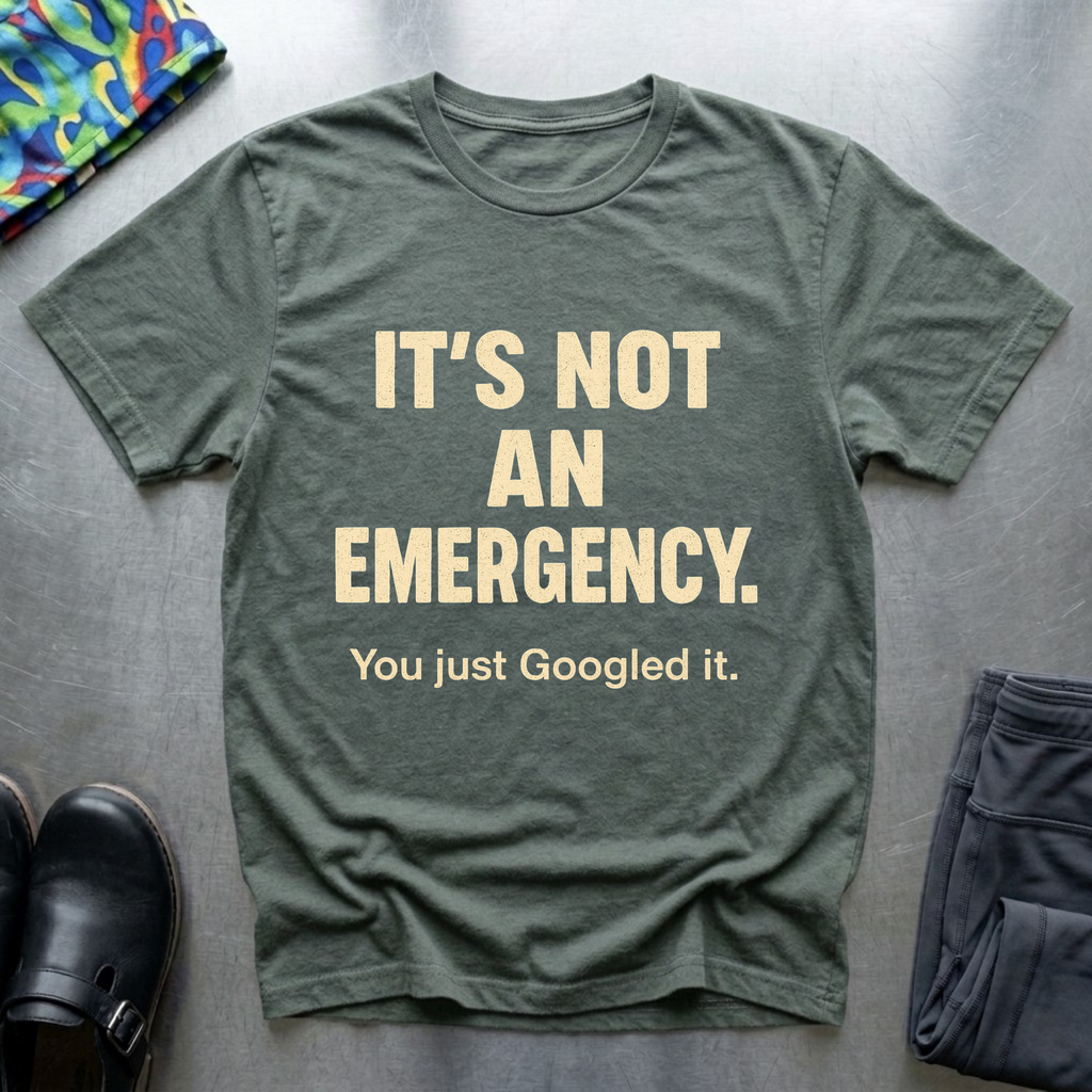 It’s not an emergency, you just googled it T-Shirt