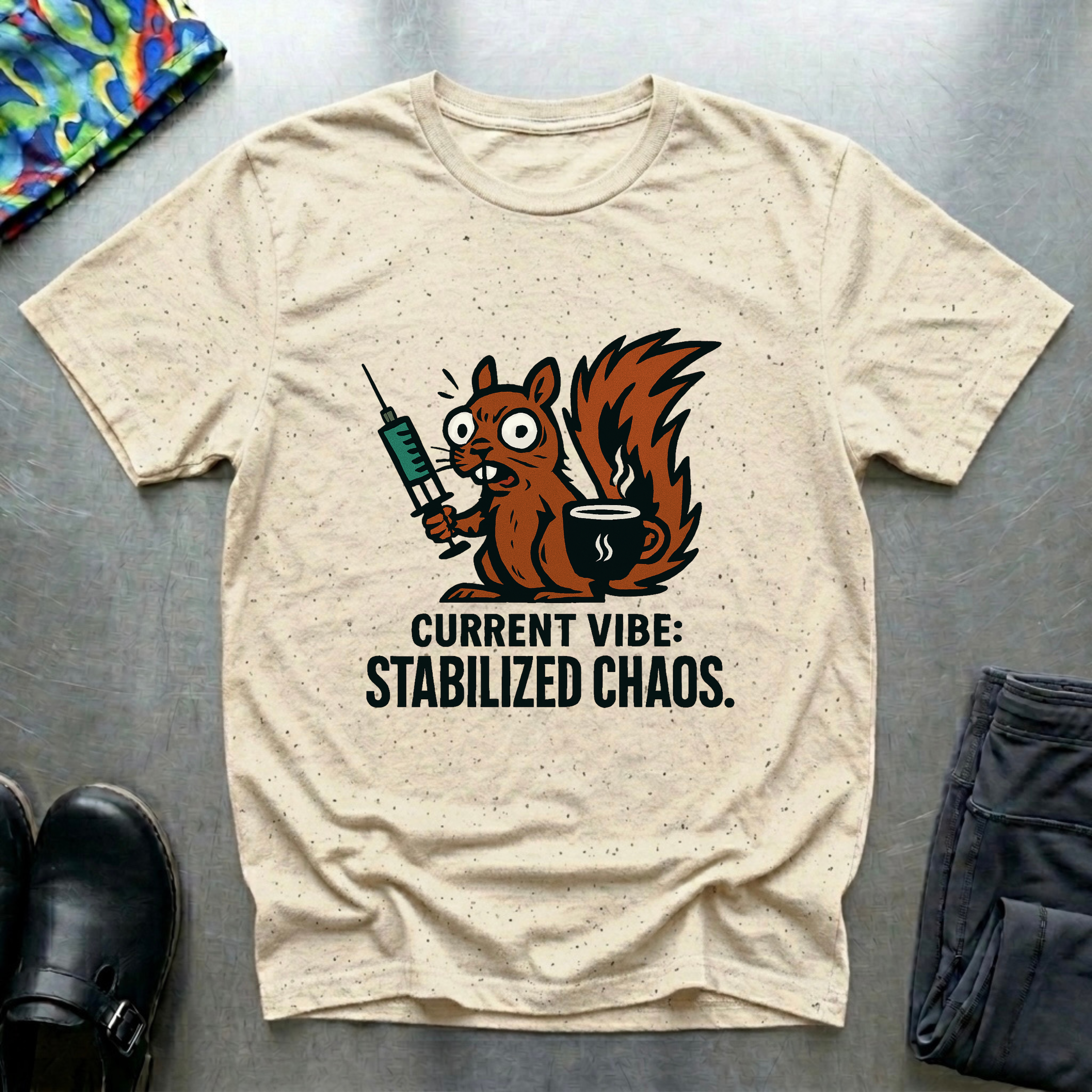 Current vibe: stabilized chaos T-Shirt