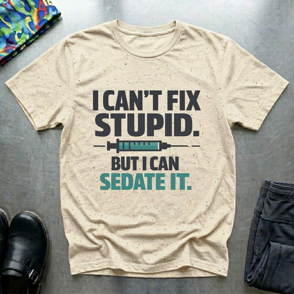 I can’t fix stupid, but I can sedate it T-Shirt