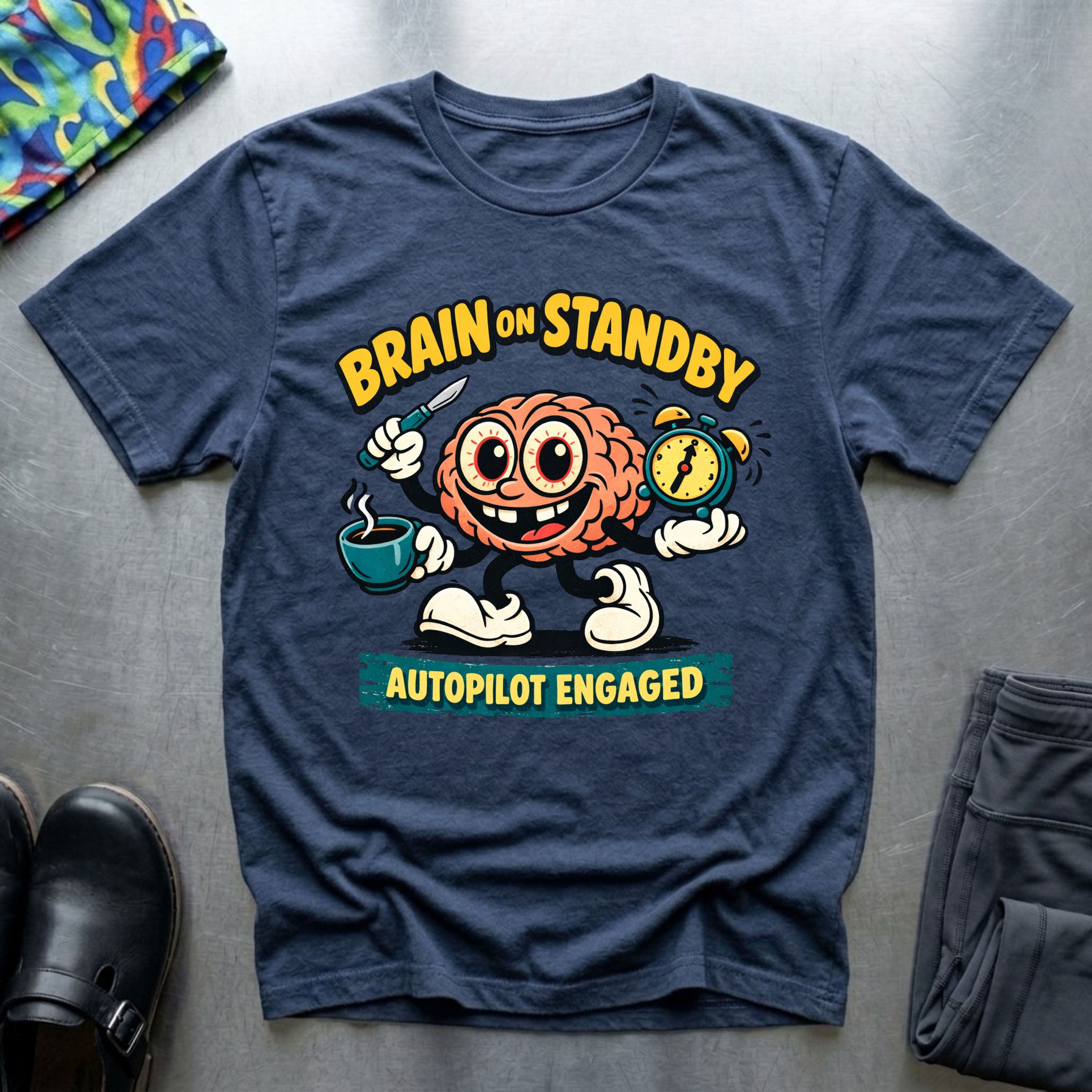 Brain on standby, autopilot engaged T-Shirt