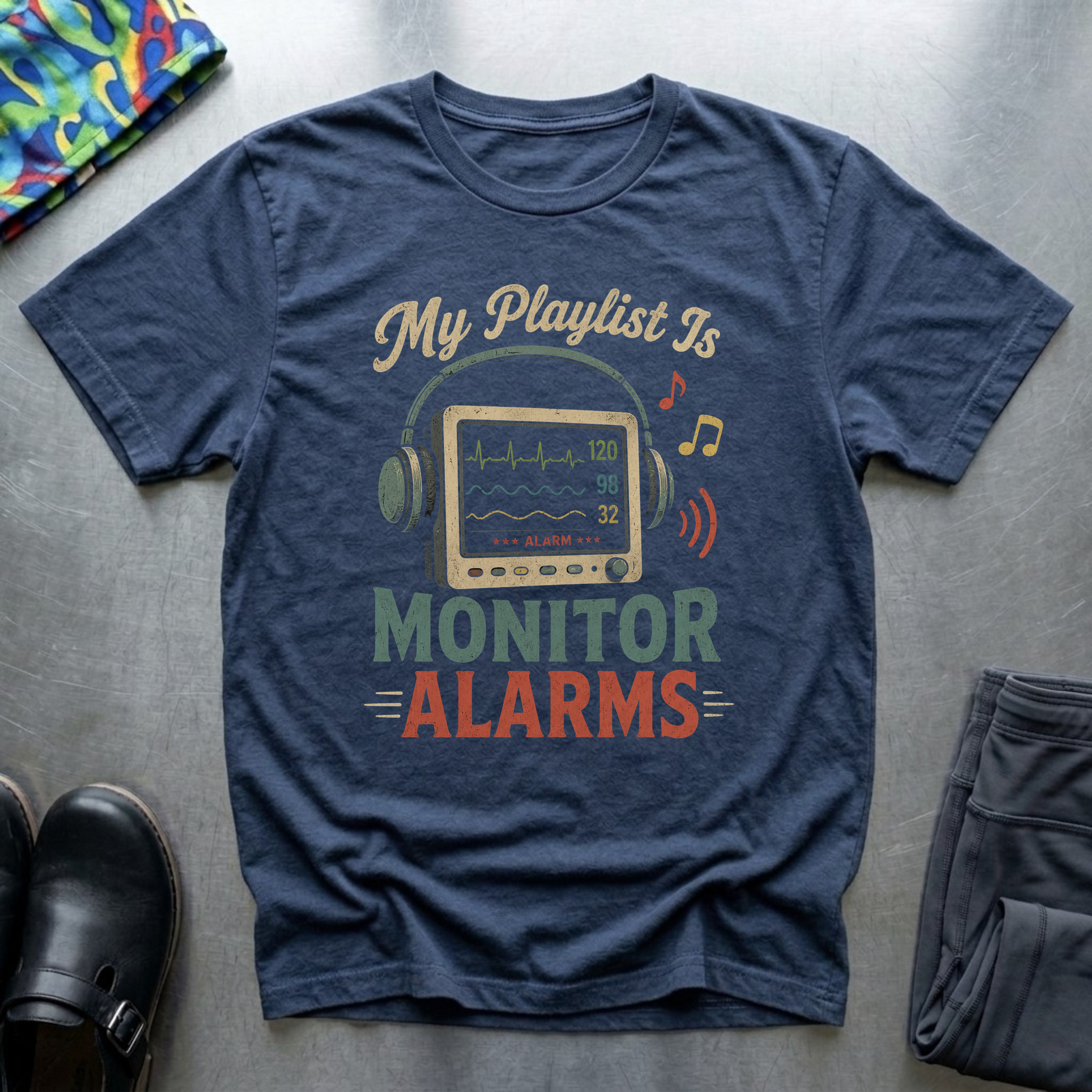 My Playlist is Monitor Alarms T-Shirt