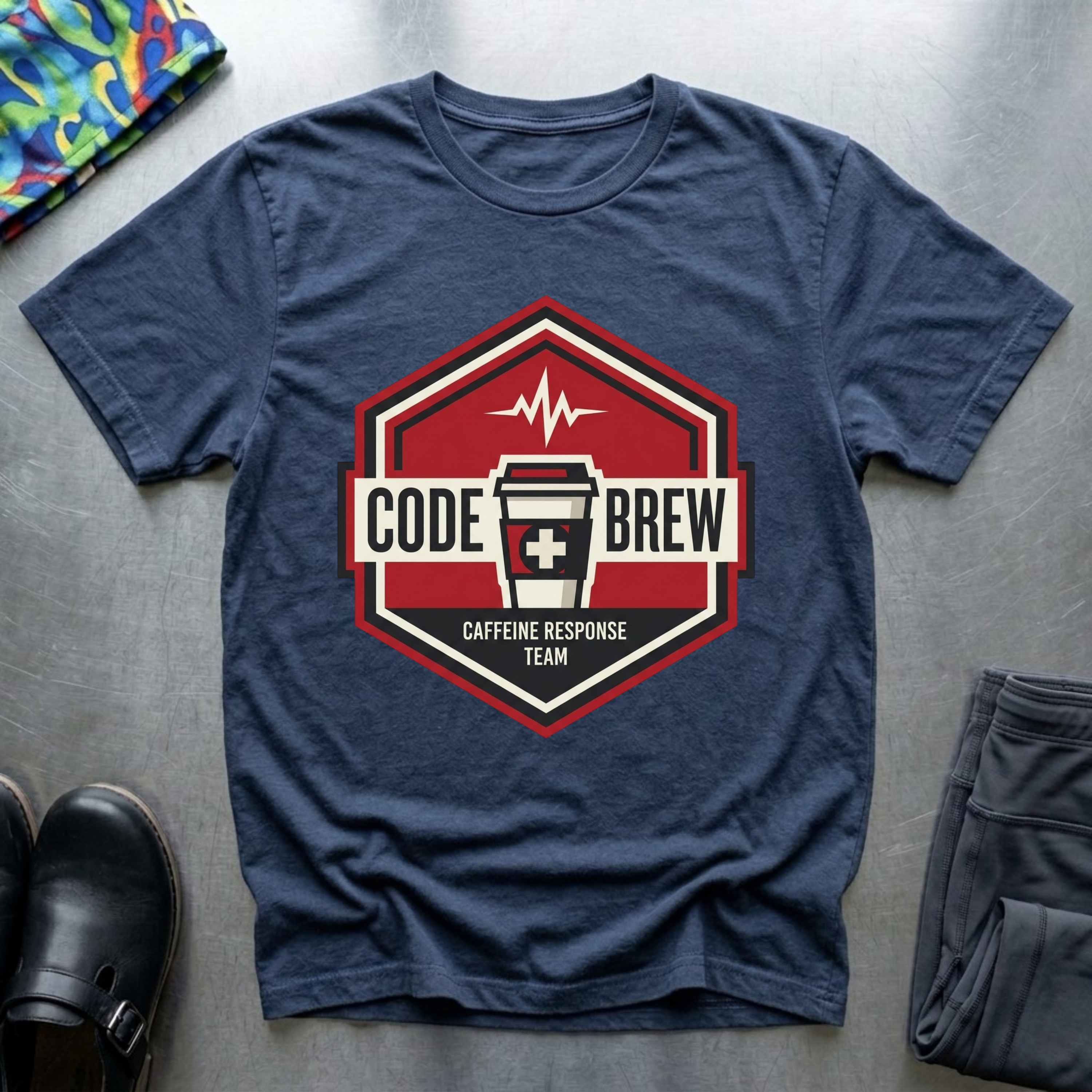 Code brew, caffeine response team T-Shirt