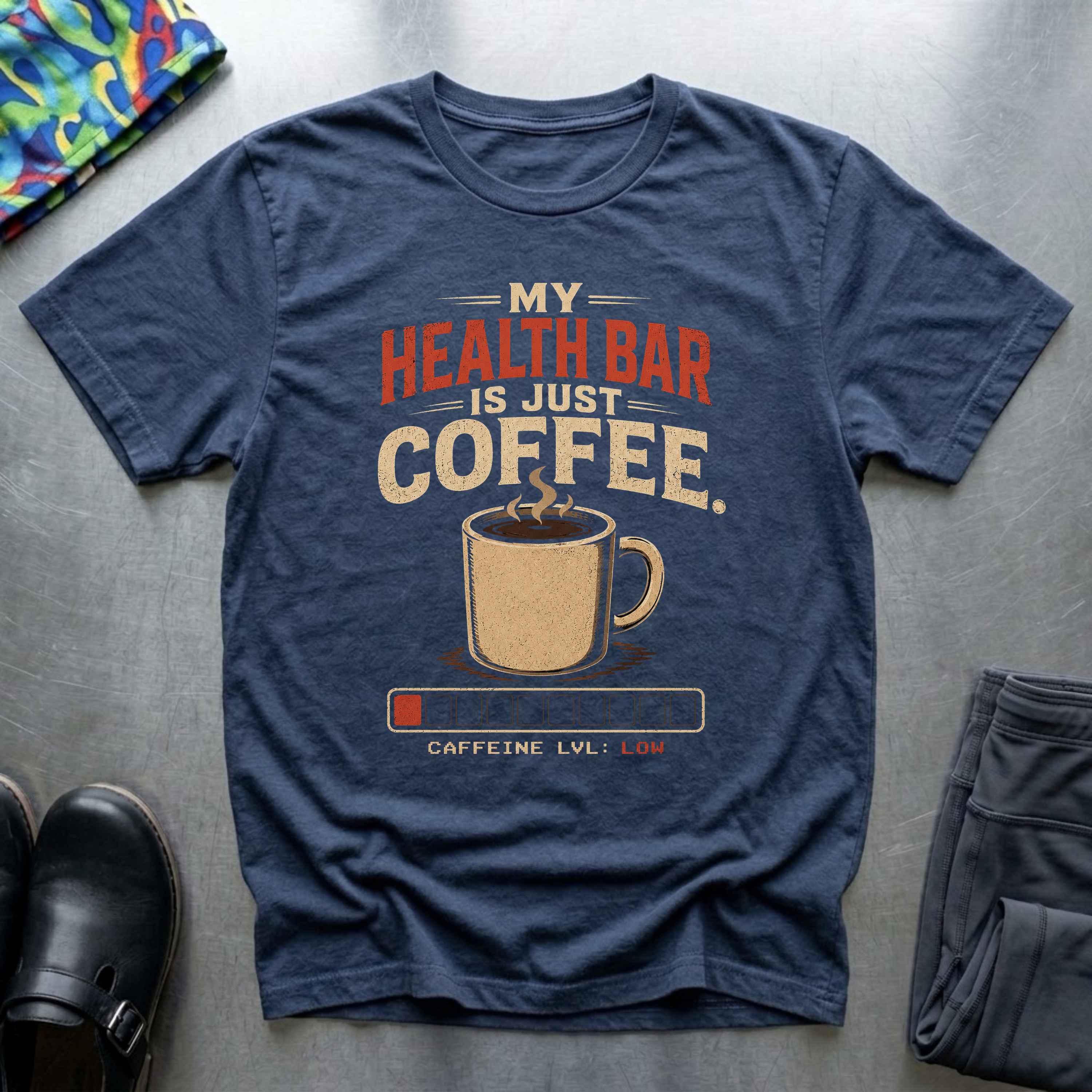 My Health Bar is Just Coffee T-Shirt