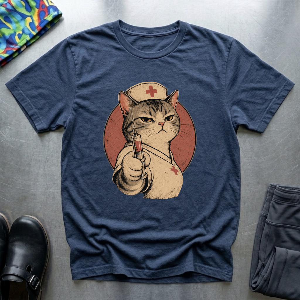 Cat Nurse With Attitude T-Shirt
