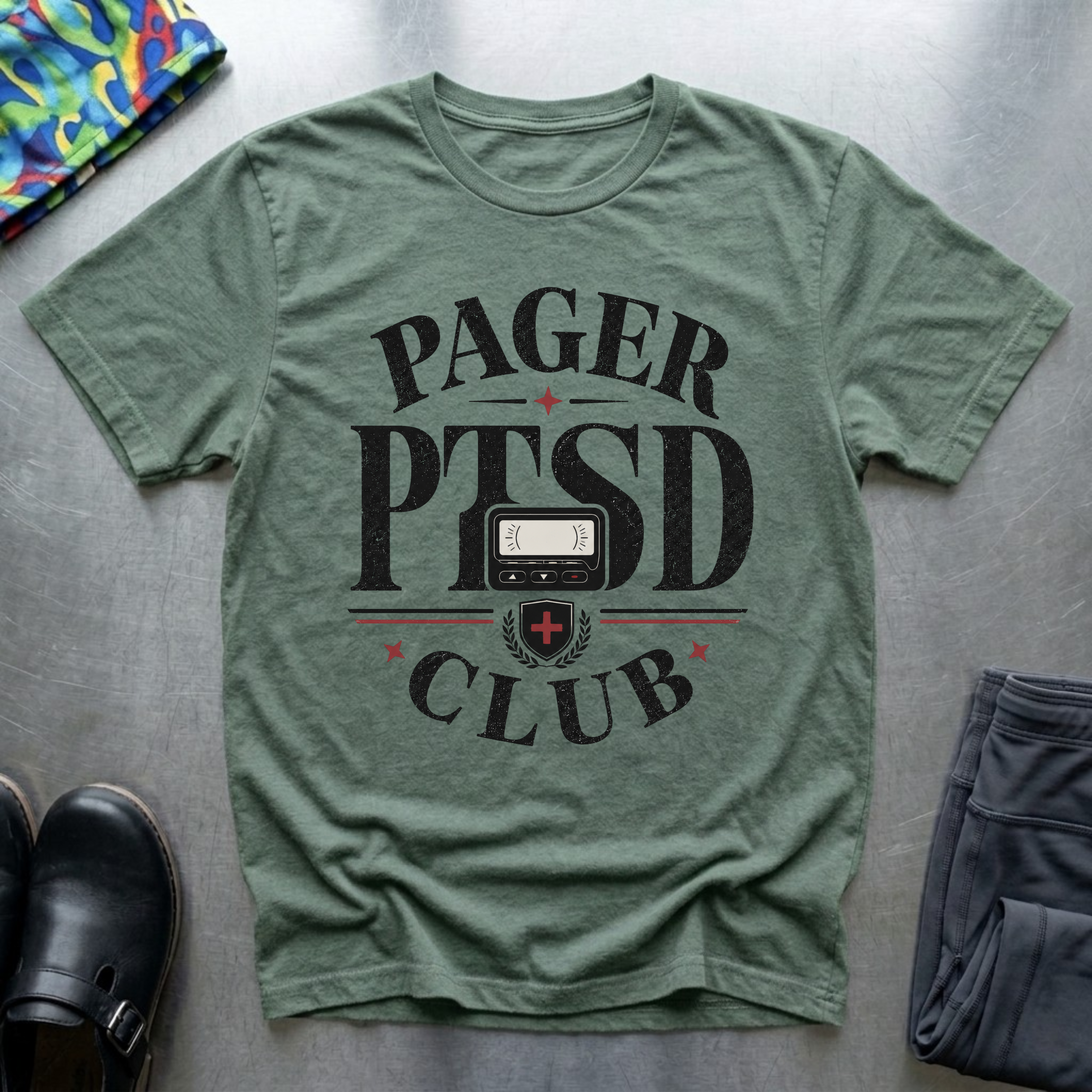 Pager PTSD Club 1 T-Shirt