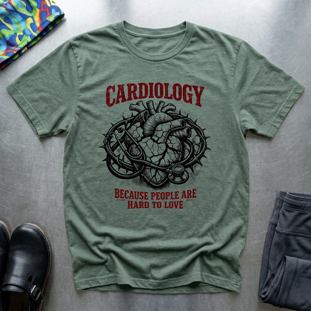 Cardiology, because people are hard to love T-Shirt