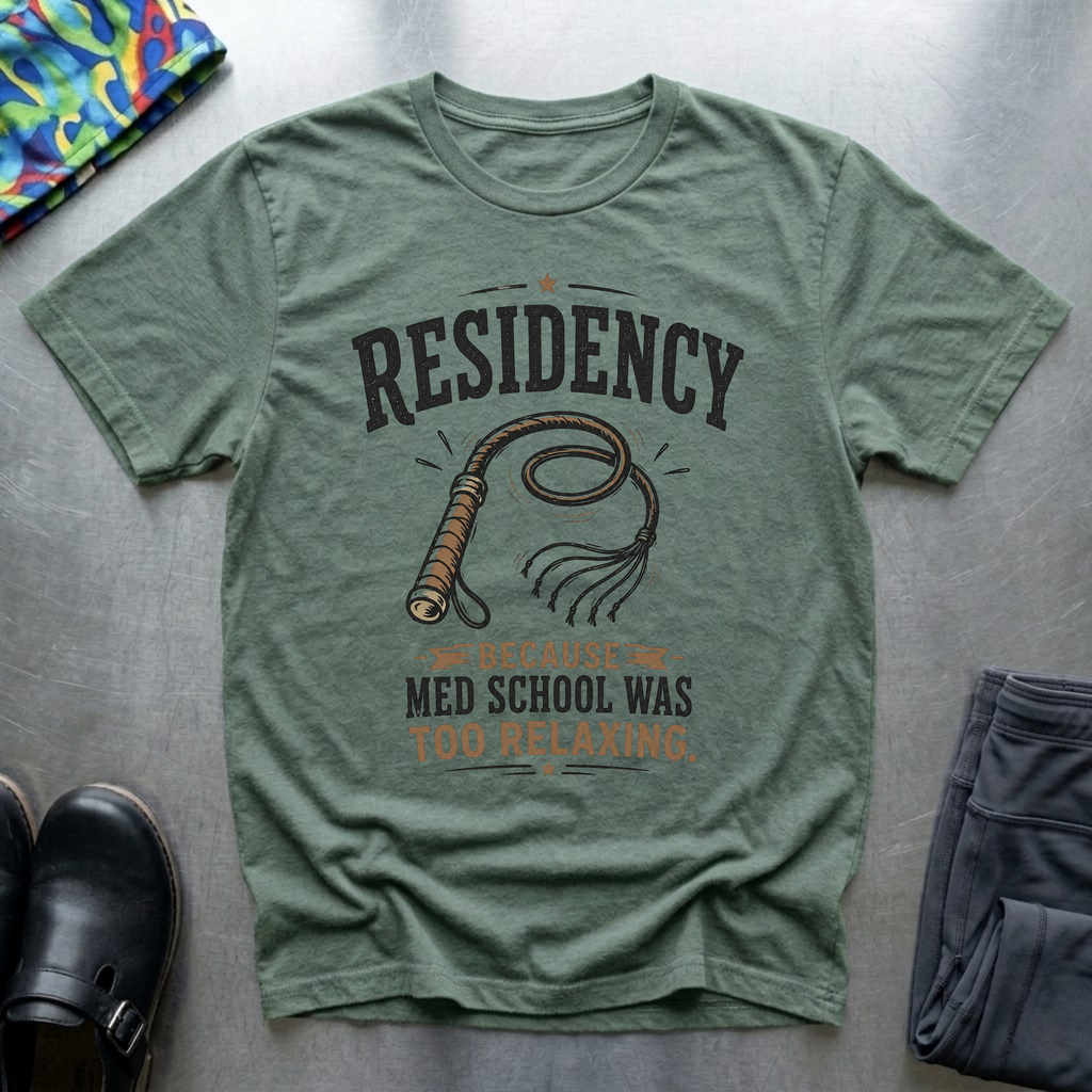 Residency, Because Med School Was Too Easy T-Shirt