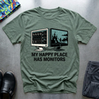 My Happy Place Has Monitors T-Shirt
