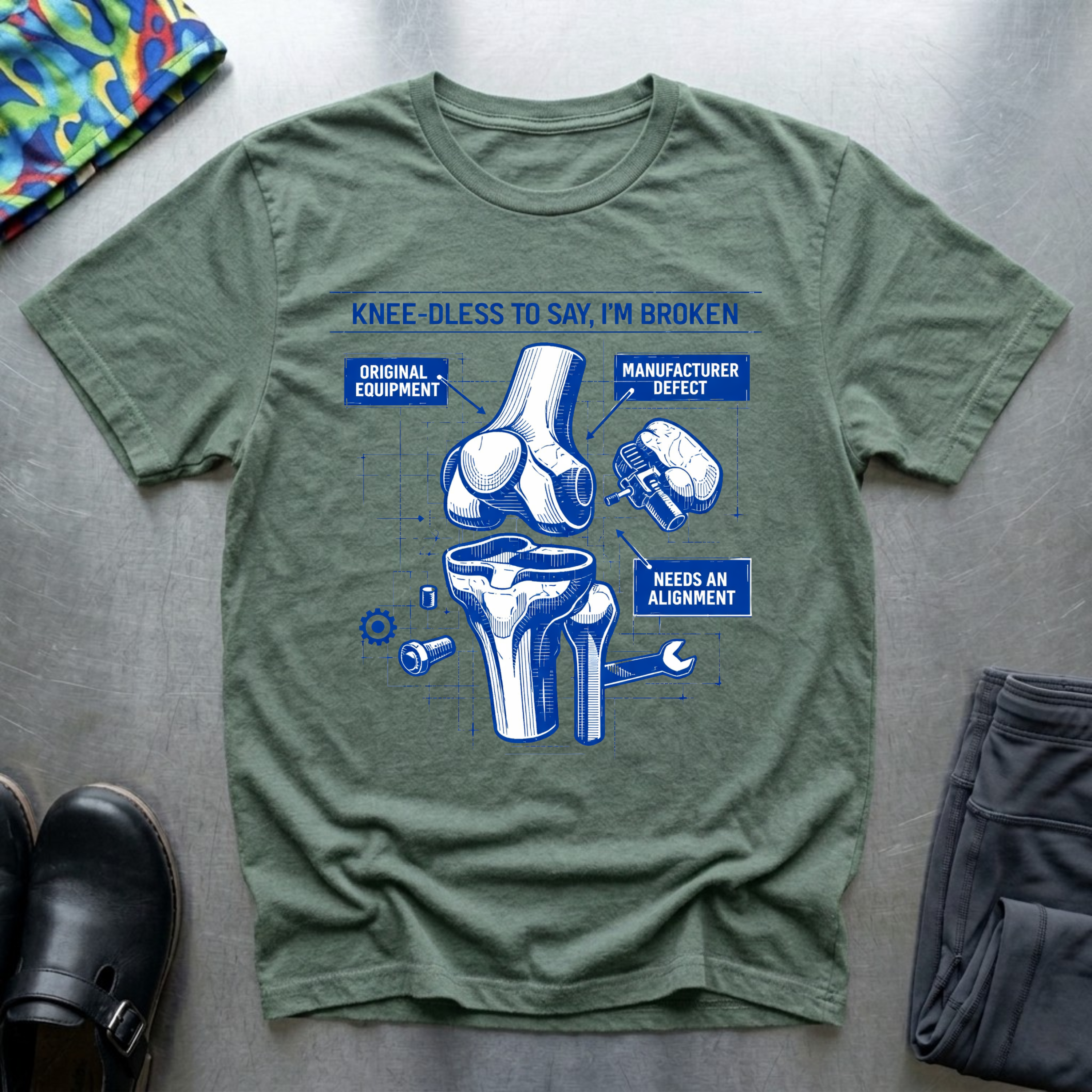Knee-dless To Say, I’m Broken T-Shirt