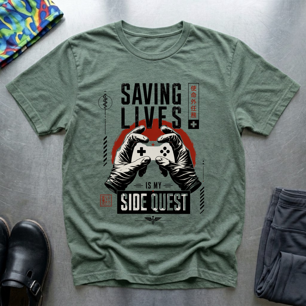 Saving Lives is My Side Quest T-Shirt