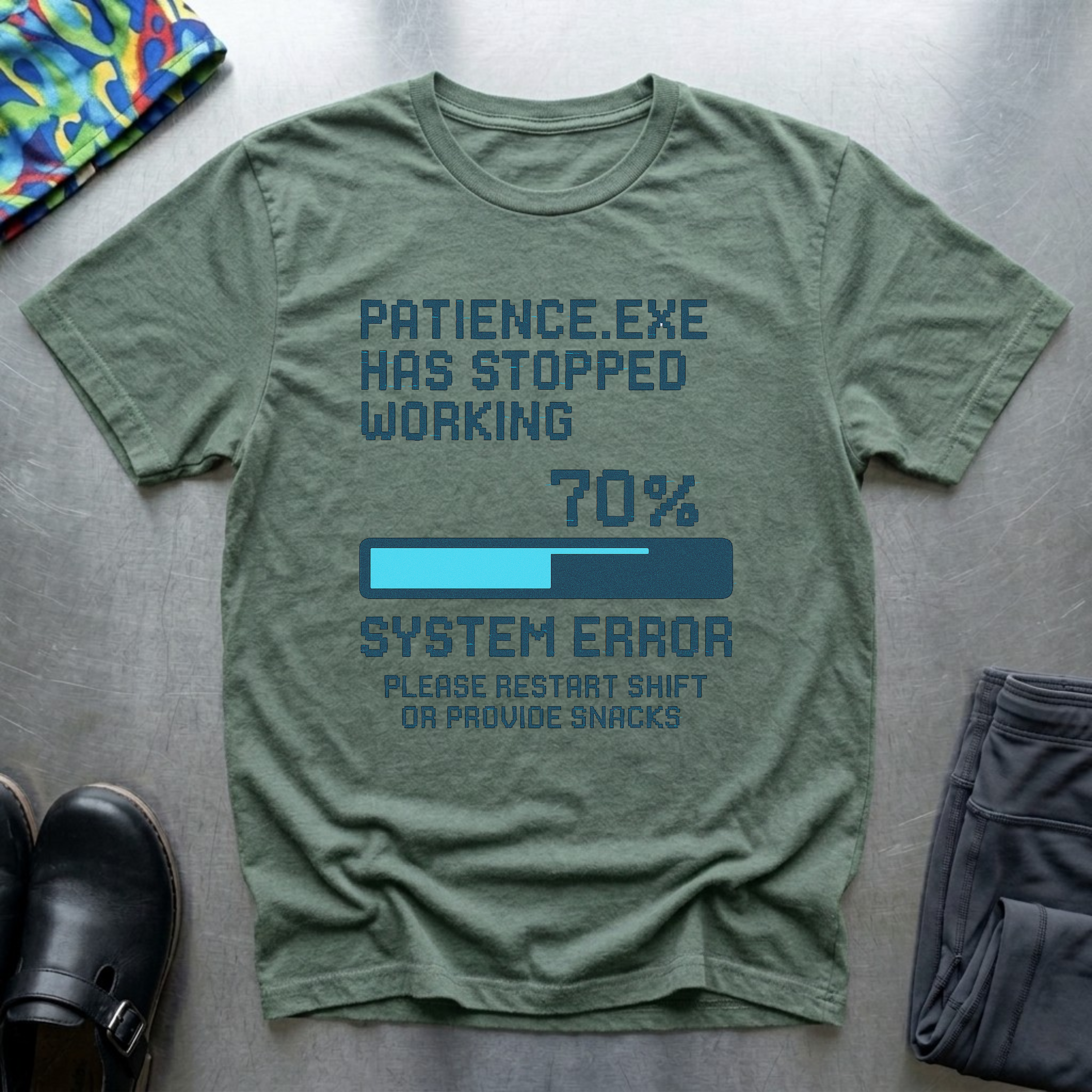 Patience.exe has stopped working T-Shirt