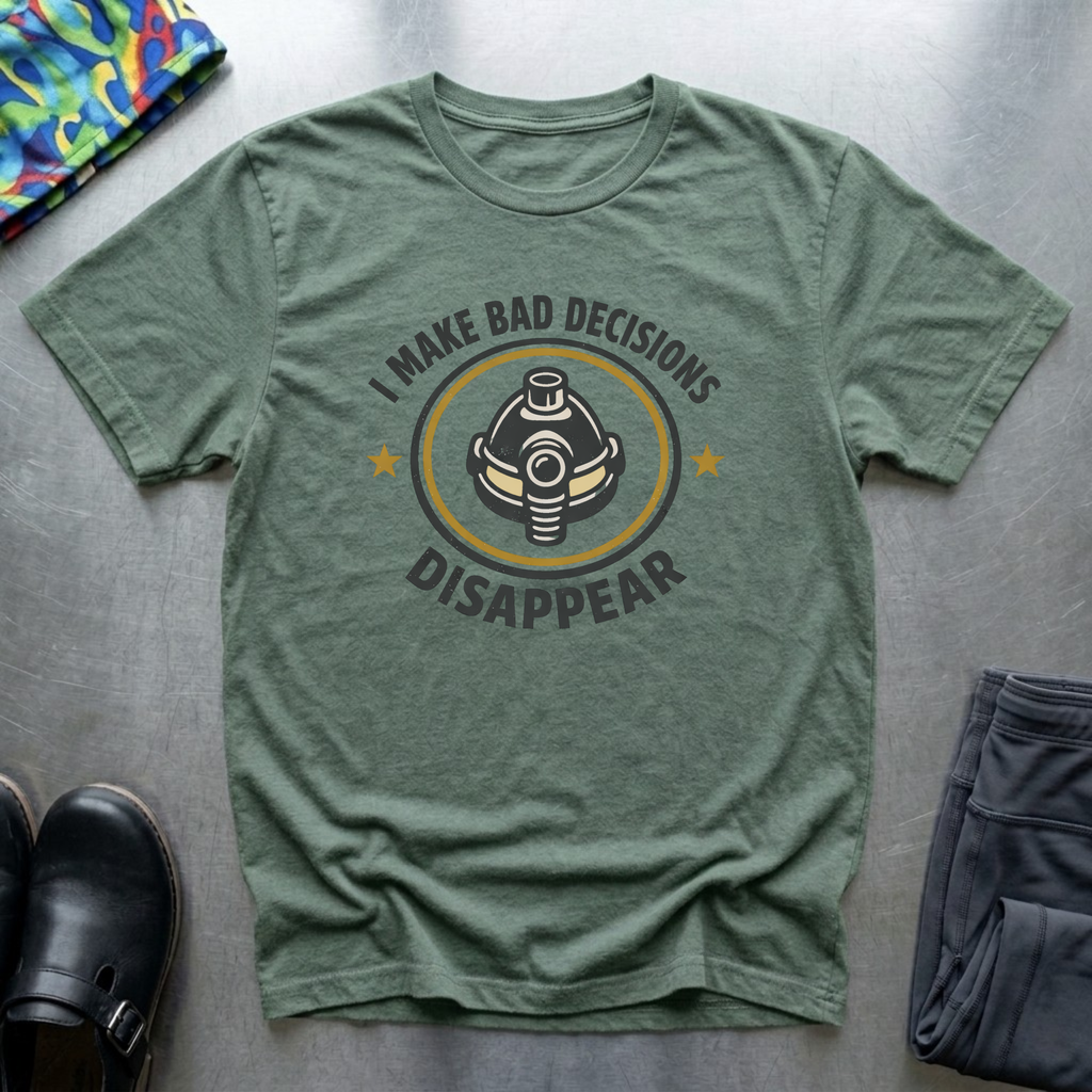 I Make Bad Decisions Disappear T-Shirt