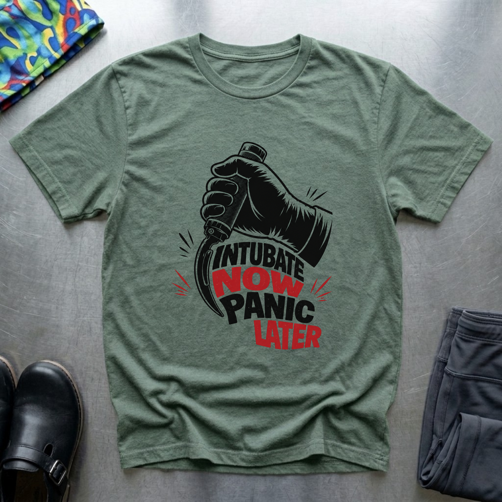 Intubate Now Panic Later T-Shirt